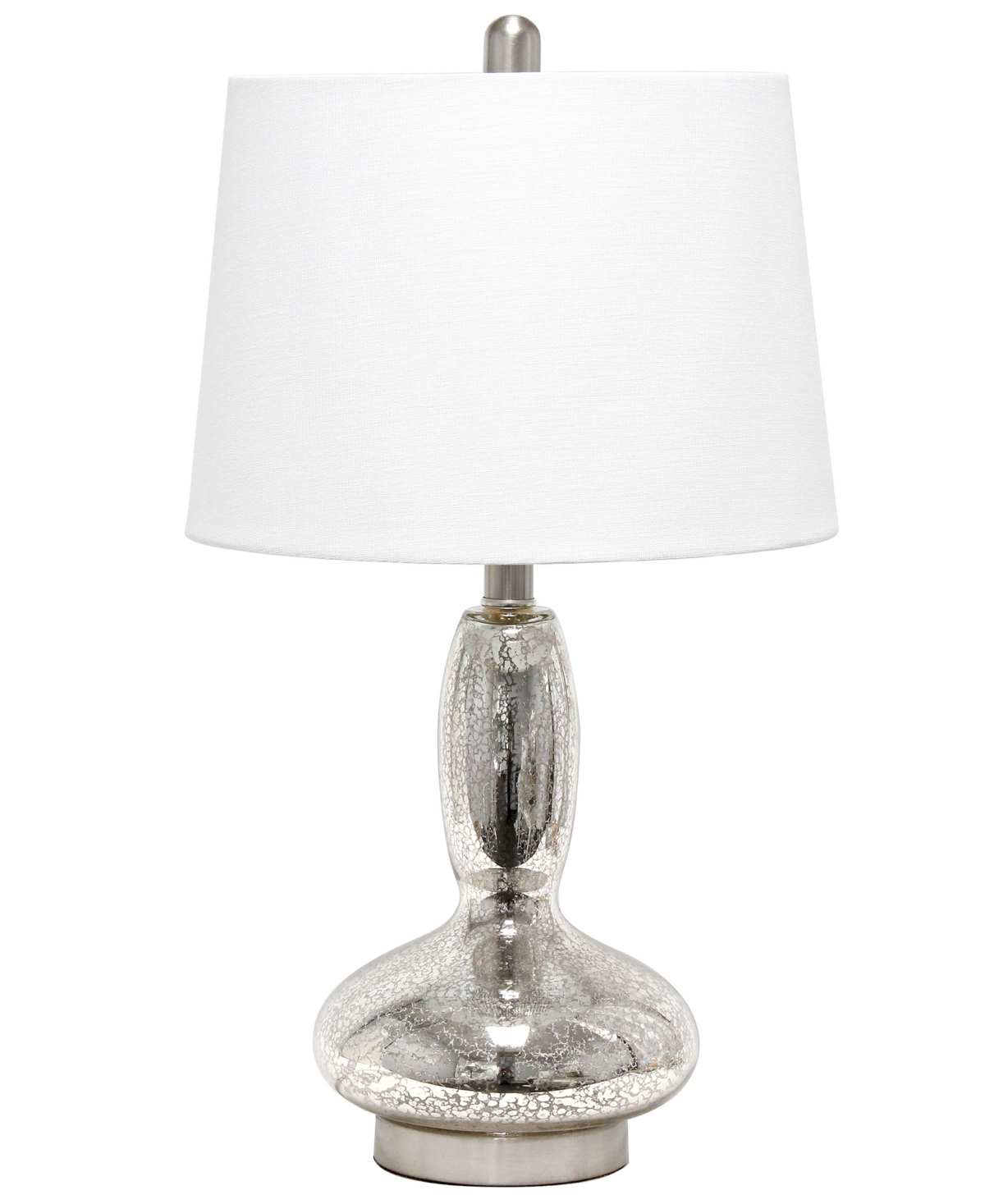 Shop Lalia Home Glass Dollop Table Lamp In Mercury