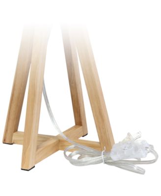 Interlocked Triangular Wood Table Lamp