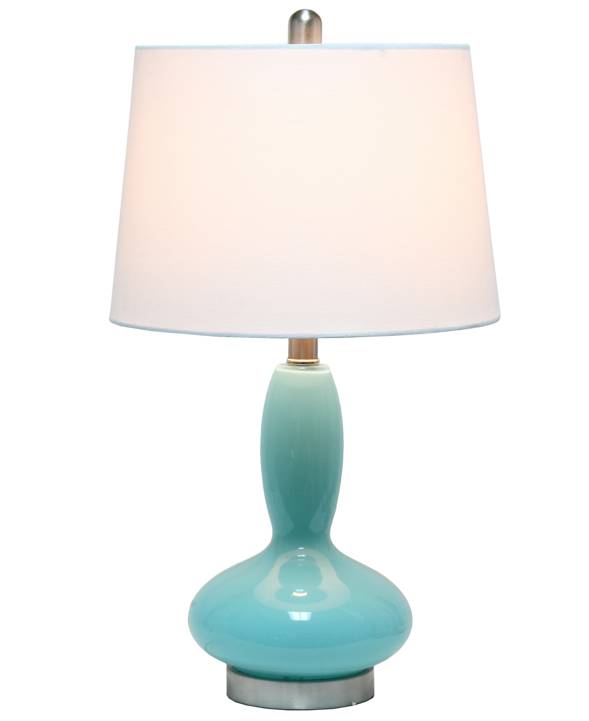 Lalia Home Glass Dollop Table Lamp In Seafoam