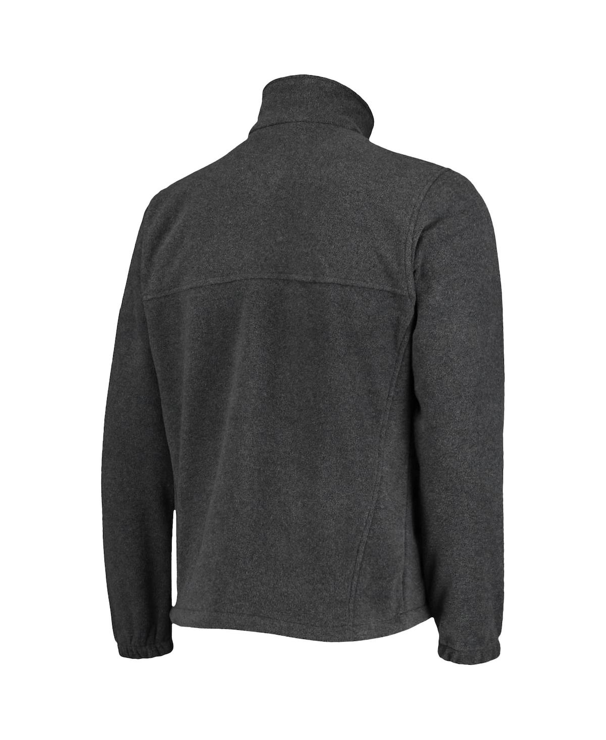 Shop Columbia Men's  San Antonio Spurs Heathered Charcoal Flanker Full-zip Jacket
