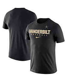 Men's Black Vanderbilt Commodores Baseball Legend Performance T-shirt
