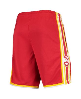 Men's Red, Gold Atlanta Hawks 2020/21 Association Edition Performance Swingman Shorts
