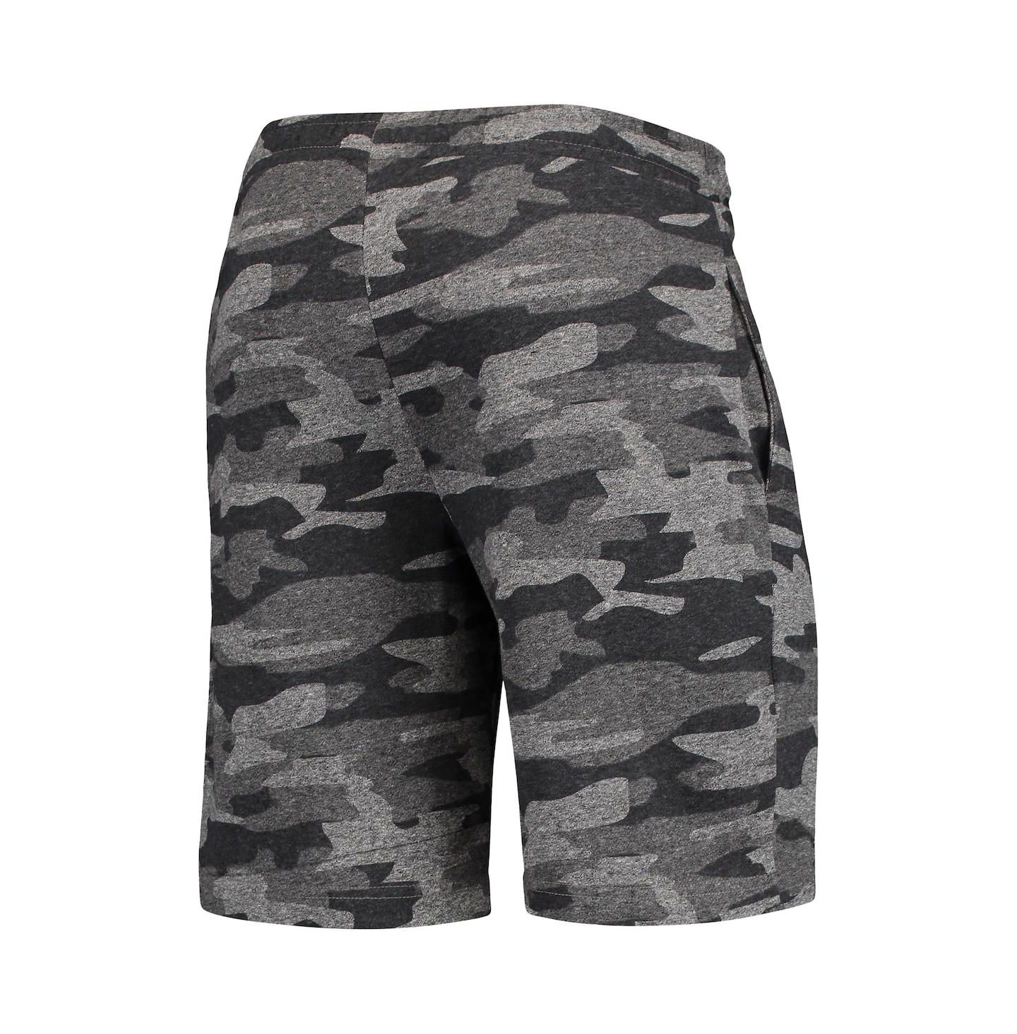 Мужские шорты Concepts Sport Charcoal, Gray Texas Longhorns Camo Backup Terry Jam Lounge Shorts — фото 4