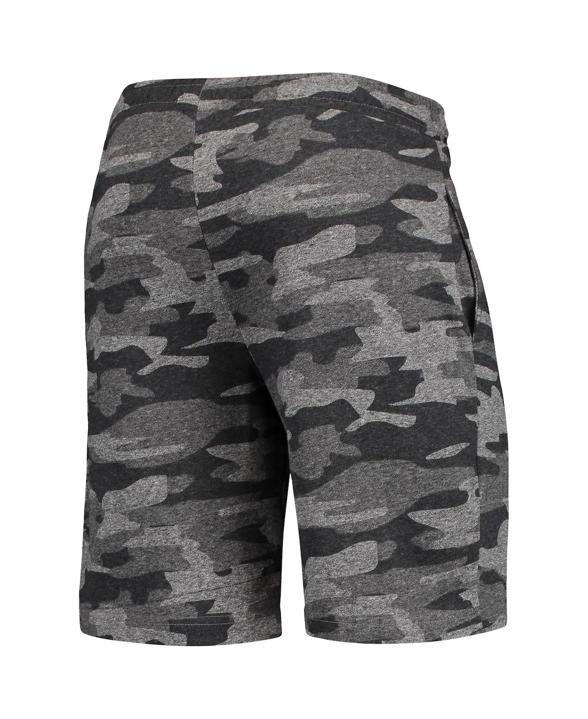 Shop Concepts Sport Men's  Charcoal, Gray Texas Longhorns Camo Backup Terry Jam Lounge Shorts In Charcoal,gray