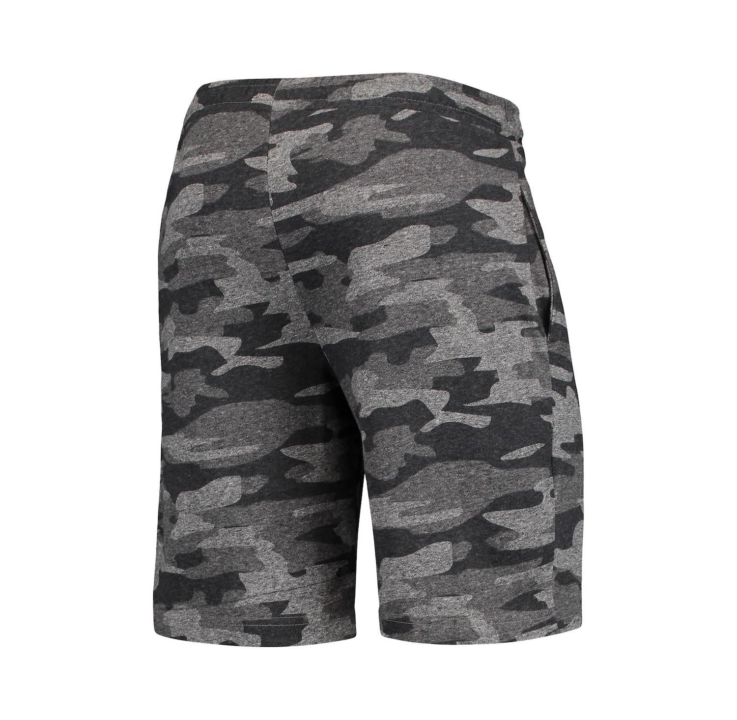 Men's Charcoal, Gray Texas Longhorns Camo Backup Terry Jam Lounge Shorts