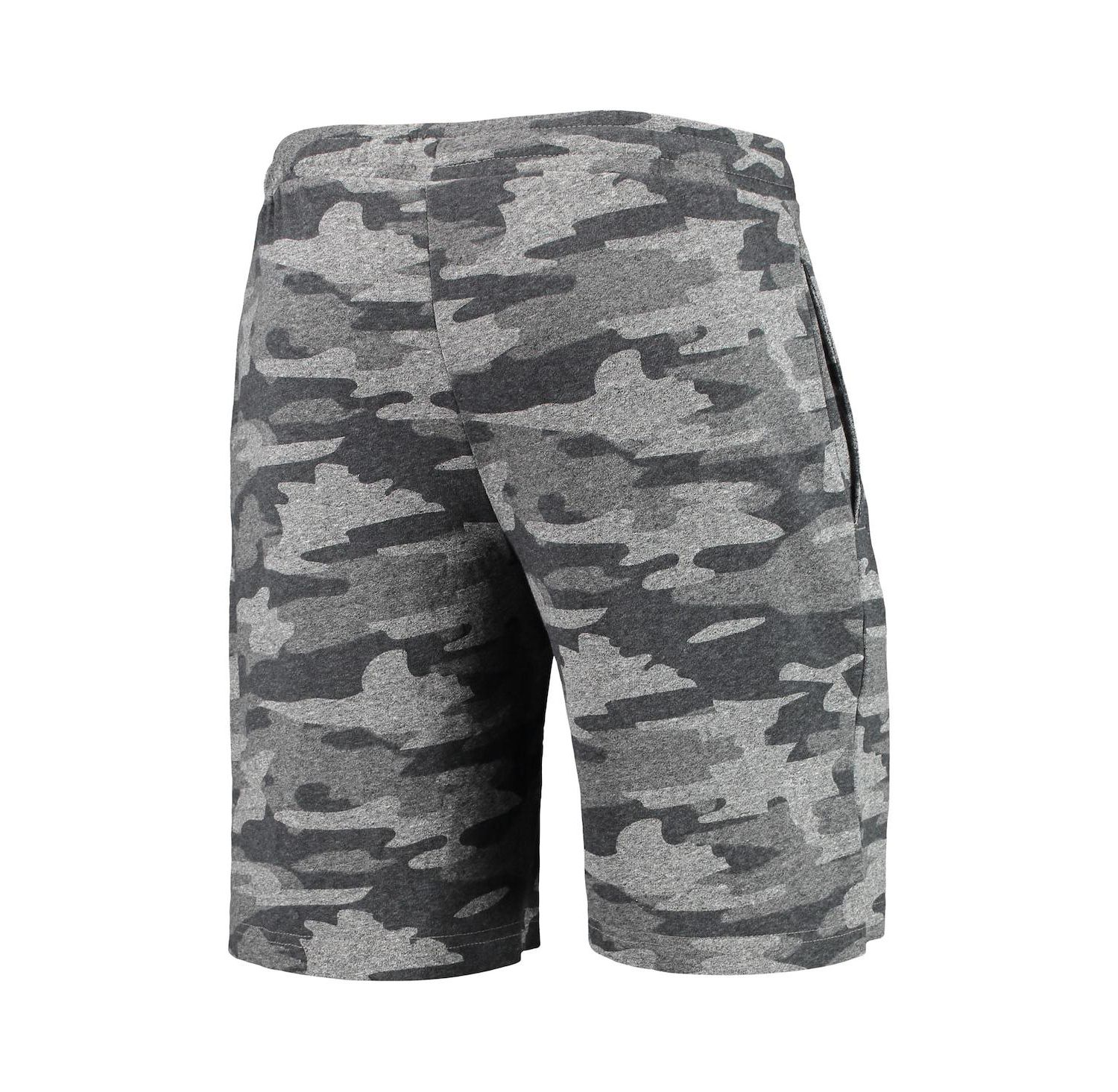 Men's Charcoal, Gray Purdue Boilermakers Camo Backup Terry Jam Lounge Shorts