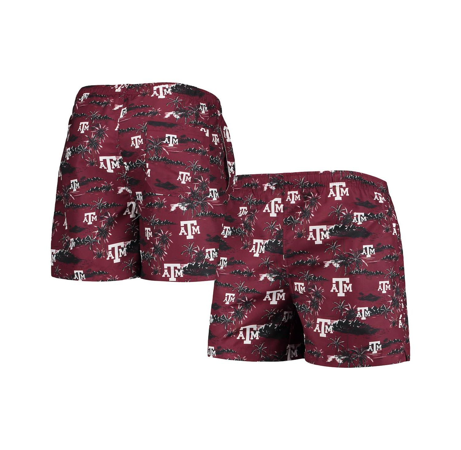 Men's Maroon Texas A&M Aggies Island Palm Swim Trunks