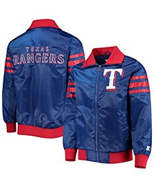 Men's Royal Texas Rangers The Captain Ii Full-Zip Varsity Jacket