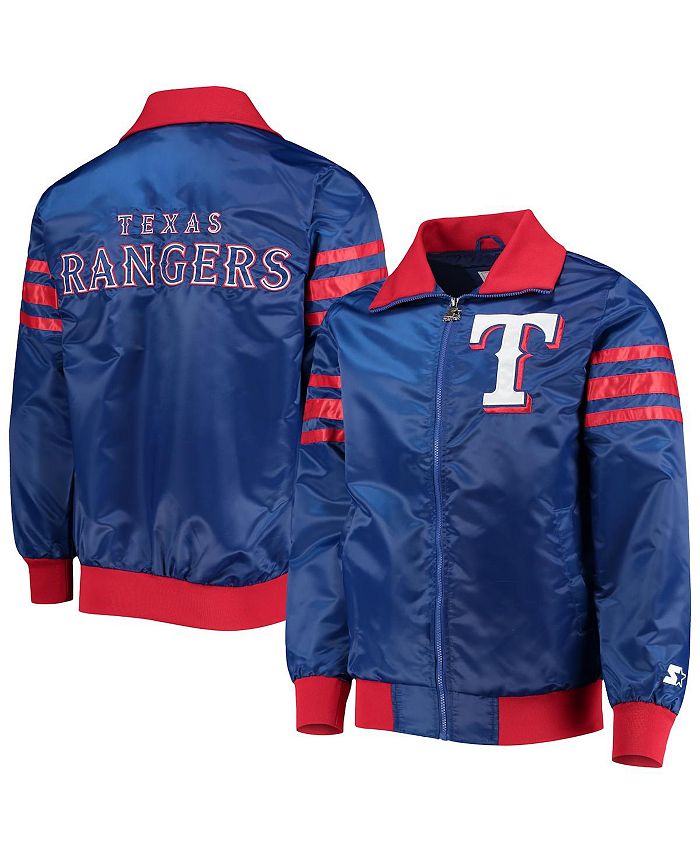 Texas Rangers Starter The Captain II Full-Zip Varsity Jacket - Royal