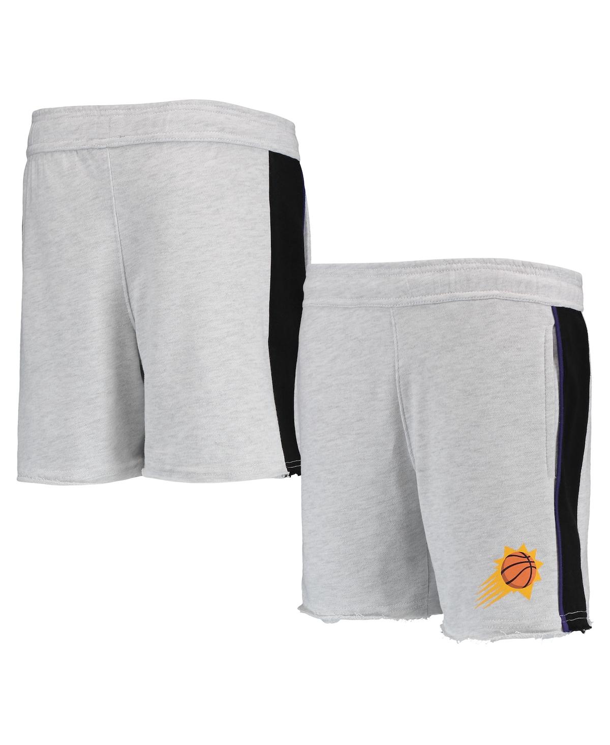 Outerstuff Big Boys Heathered Gray Phoenix Suns Wingback Shorts In Heathered Gray