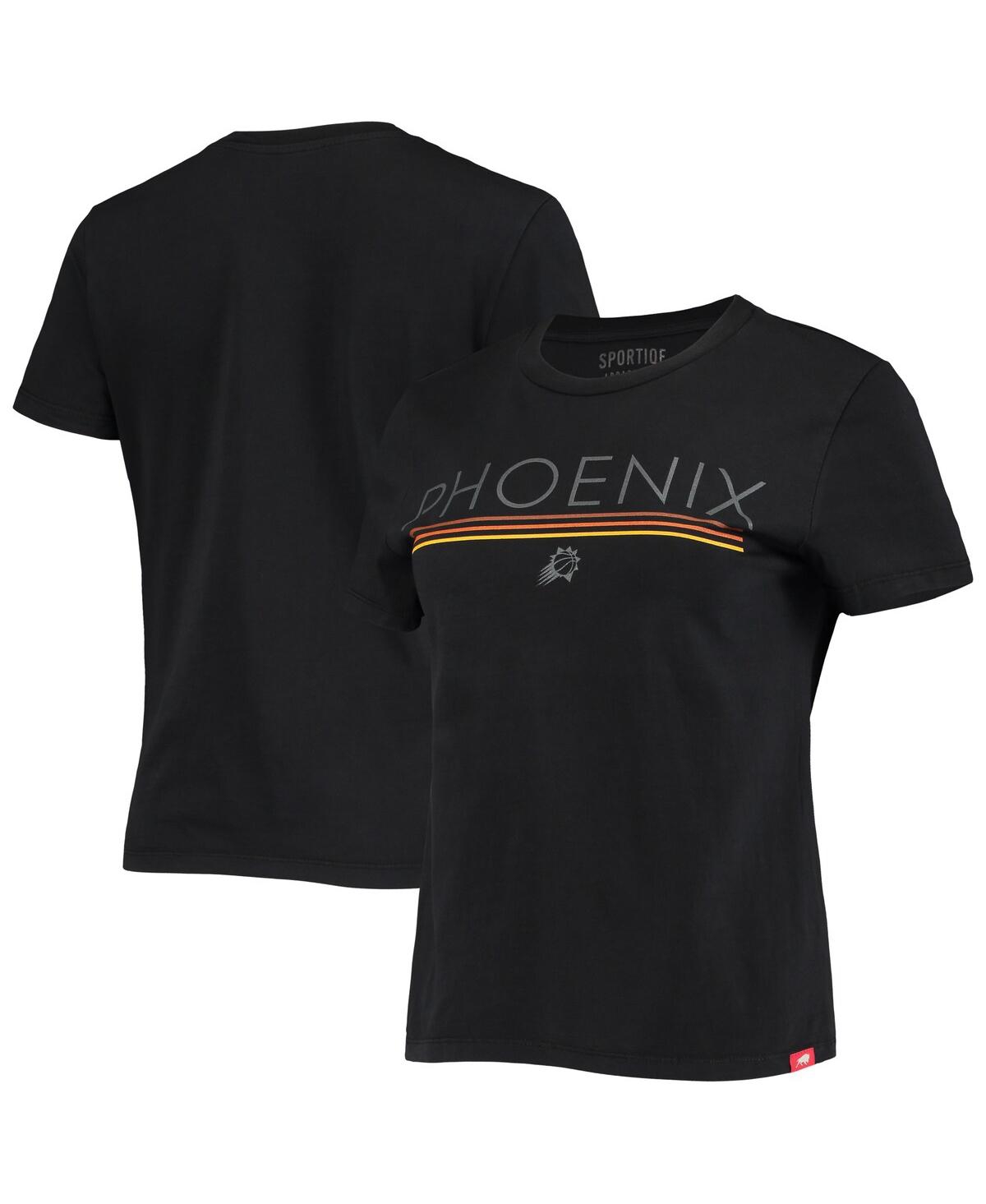 Women's Sportiqe Black Phoenix Suns Arcadia T-shirt - Black
