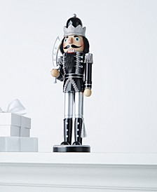 Black & White Black & Silver Nutcracker King with Knife, Created for Macy's