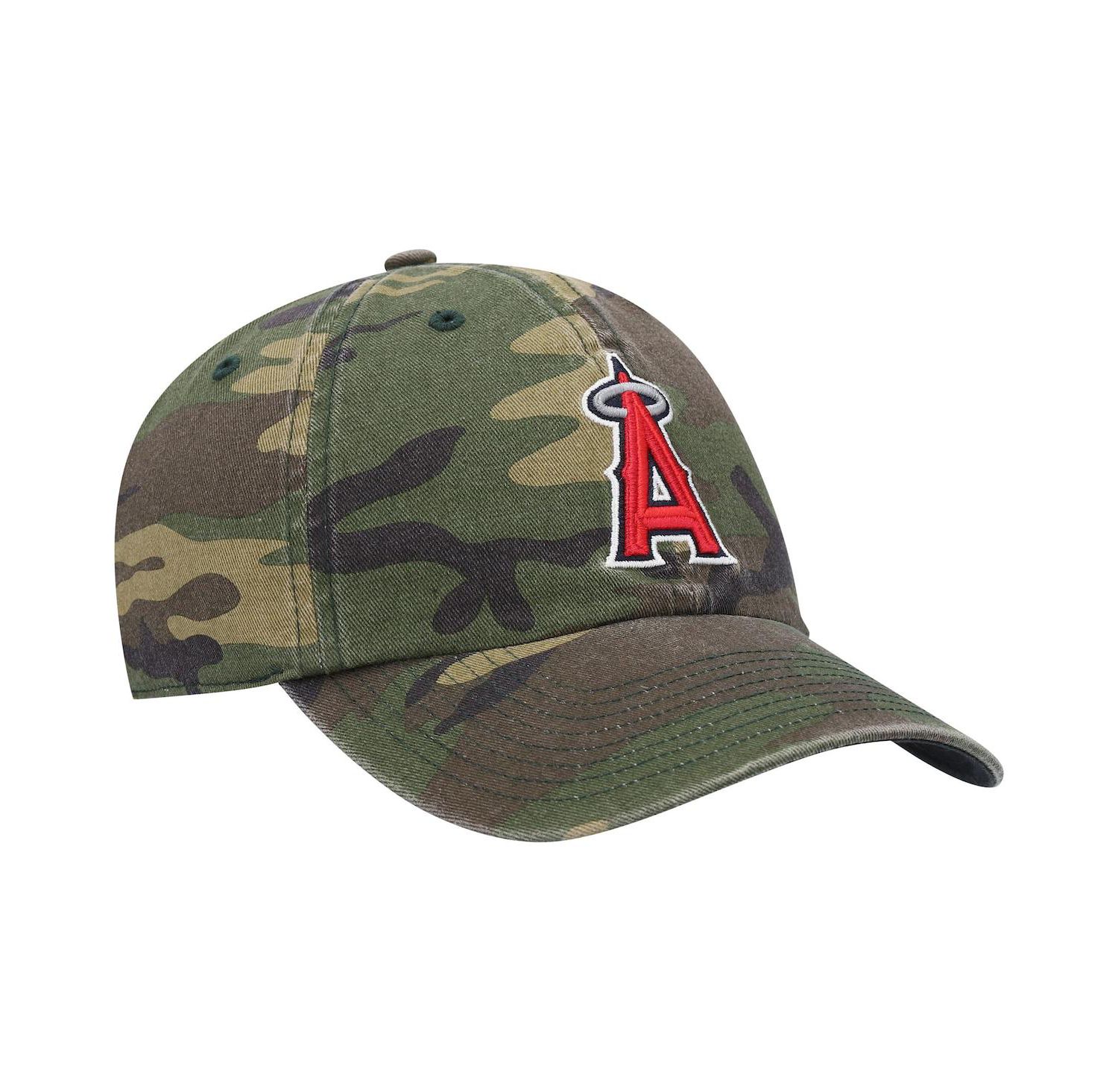 Men's '47 Camo Los Angeles Angels Team Clean Up Adjustable Hat