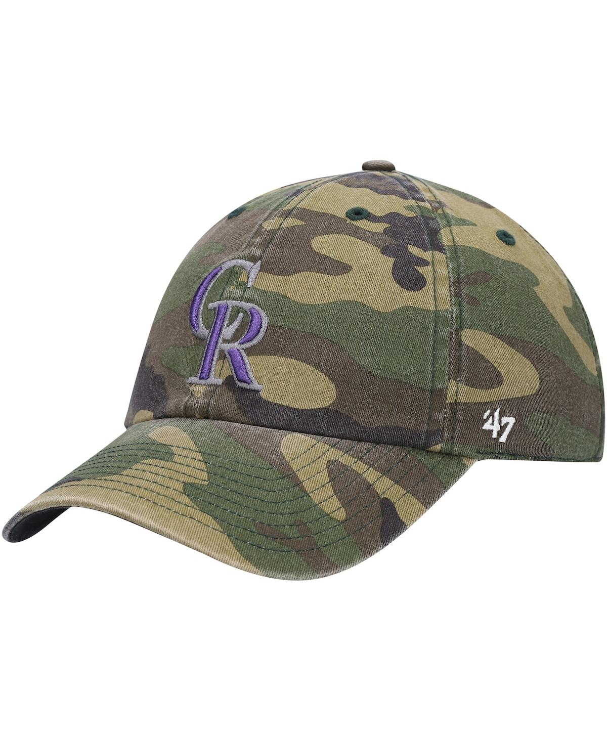 47 Brand Men's '47 Camo Colorado Rockies Team Clean Up Adjustable Hat