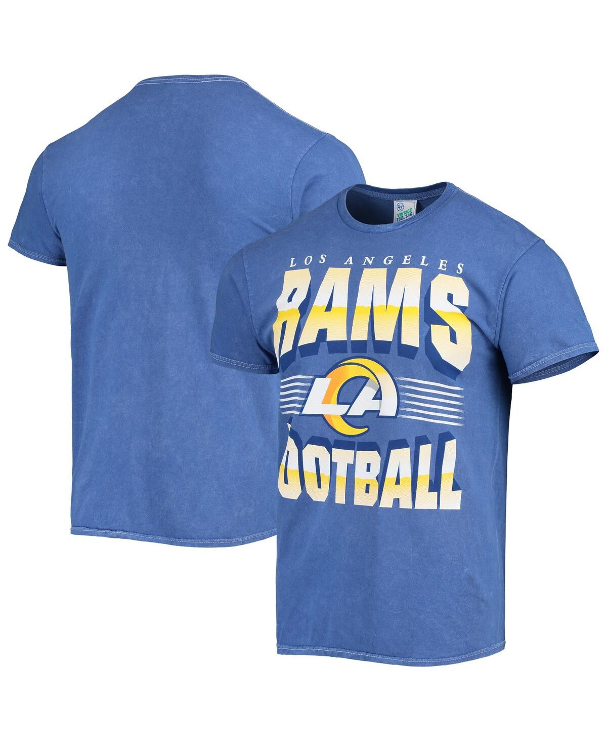 47 Brand Men's '47 Royal Los Angeles Rams Rocker Vintage-inspired Tubular T-shirt