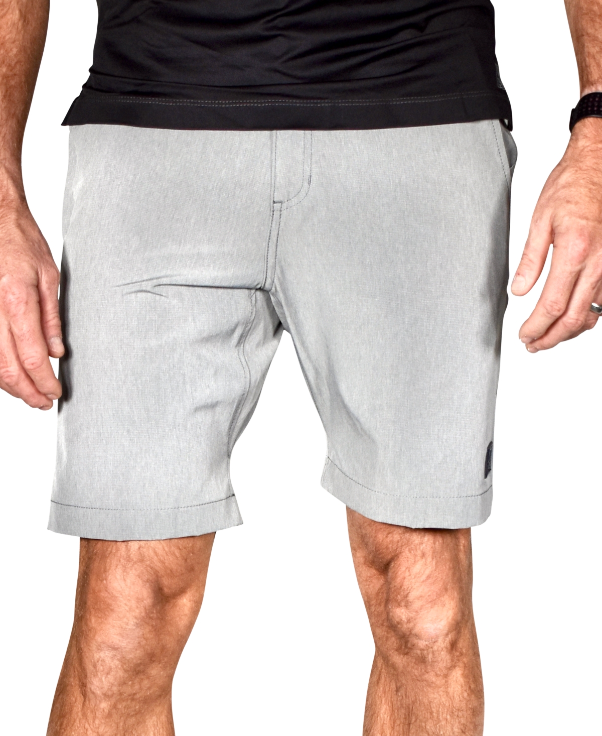 Men's Micrograph Gurkha Flat Front Shorts - Light Grey