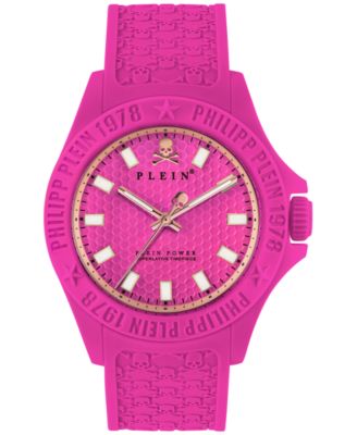 Philipp Plein - Women's Plein Power Pink Silicone Strap Watch 43mm