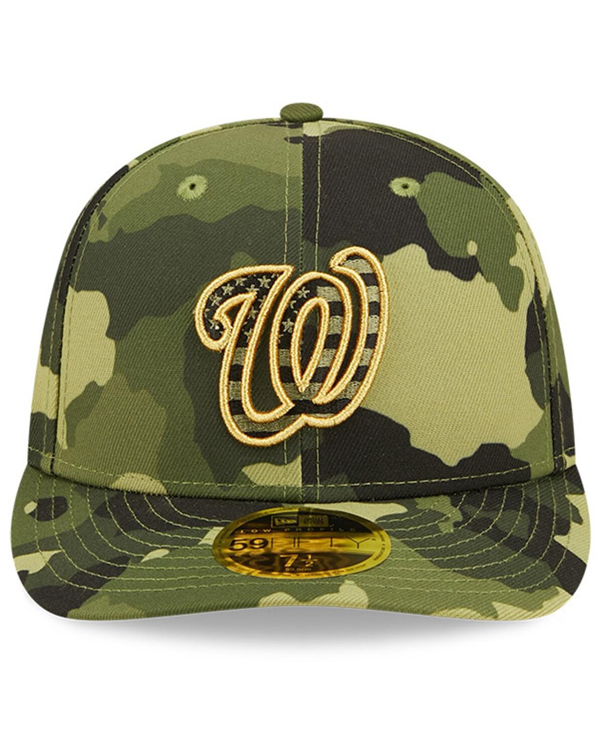 Men's New EraWashington Nationals 2022 Armed Forces Day On-Field Low Profile 59FIFTY Hat - Camo