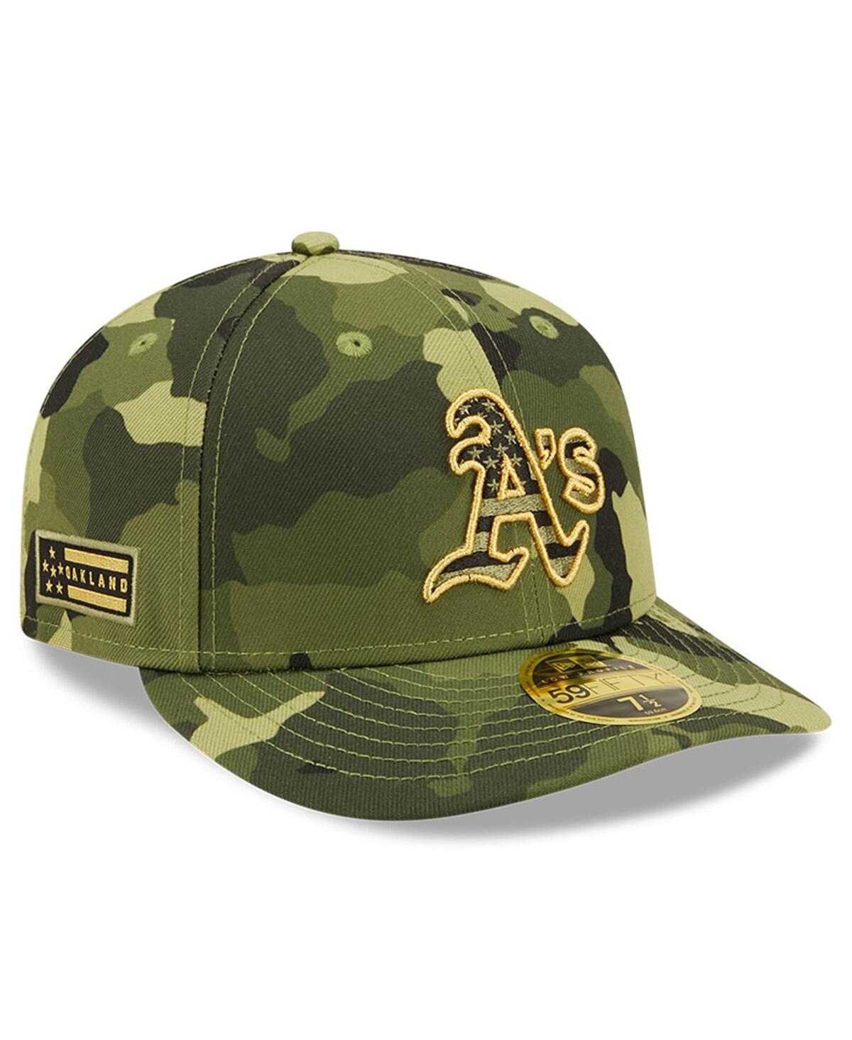 Shop New Era Men's  Camo Oakland Athletics 2022 Armed Forces Day On-field Low Profile 59fifty Hat