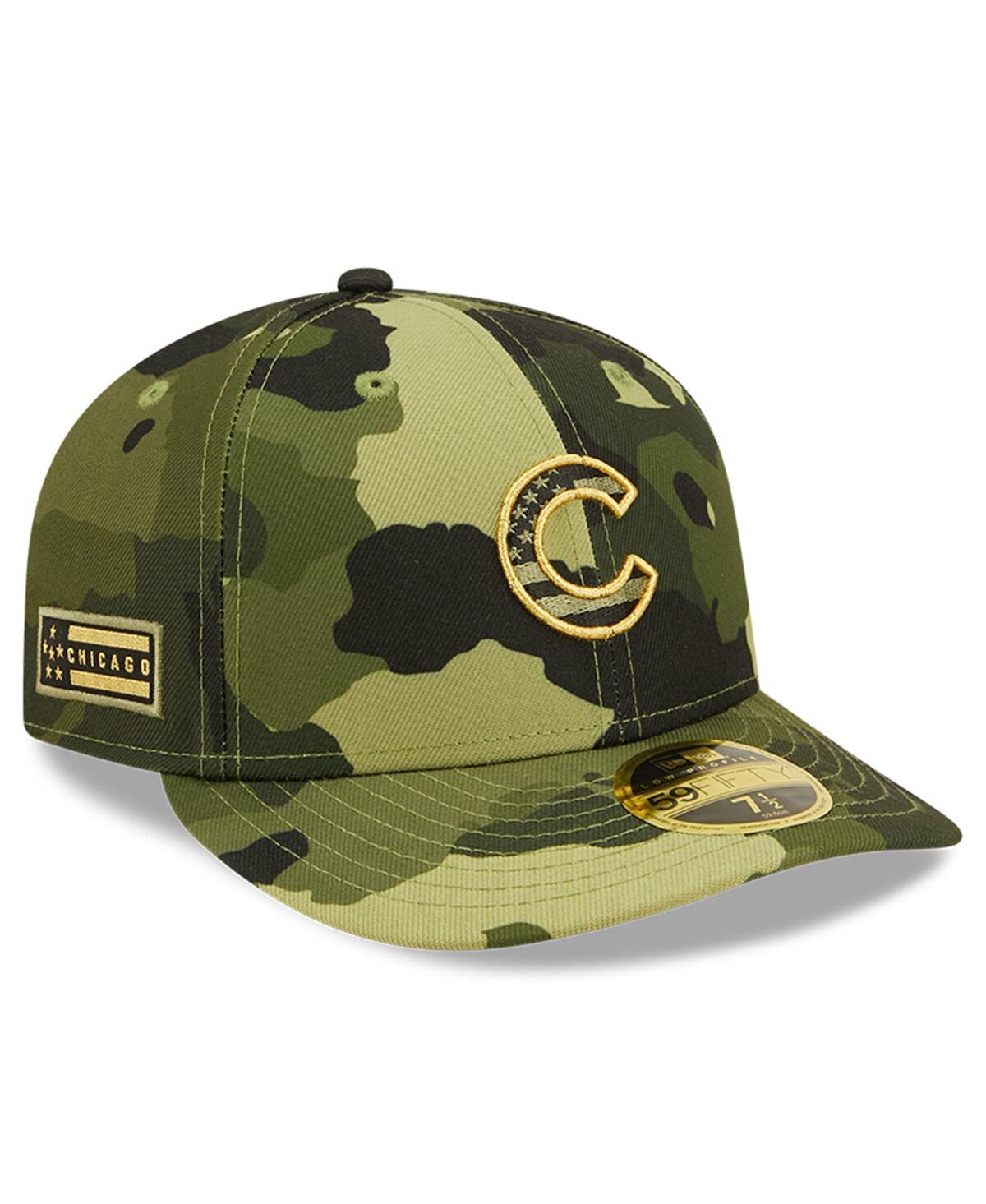 NEW ERA MEN'S NEW ERA CAMO CHICAGO CUBS 2022 ARMED FORCES DAY ON-FIELD LOW PROFILE 59FIFTY HAT 