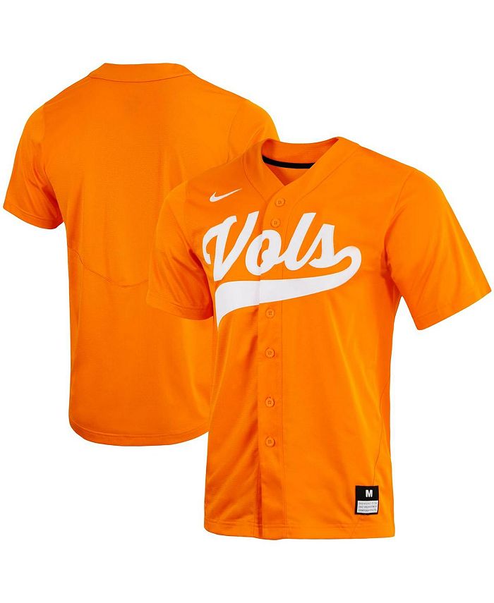Nike Men's Tennessee Orange Tennessee Volunteers Replica Full-Button Baseball  Jersey - Macy's