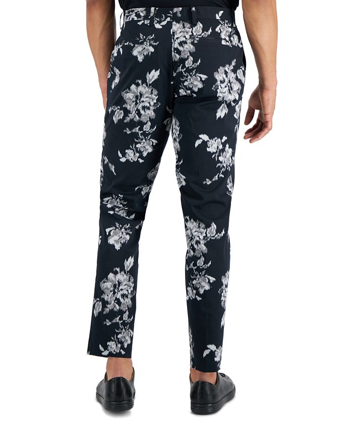 I.N.C. International Concepts Men's SlimFit Floral Suit Pants, Created