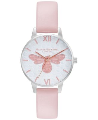 Olivia Burton - Women's Honey Bee Leather Strap Watch 30mm