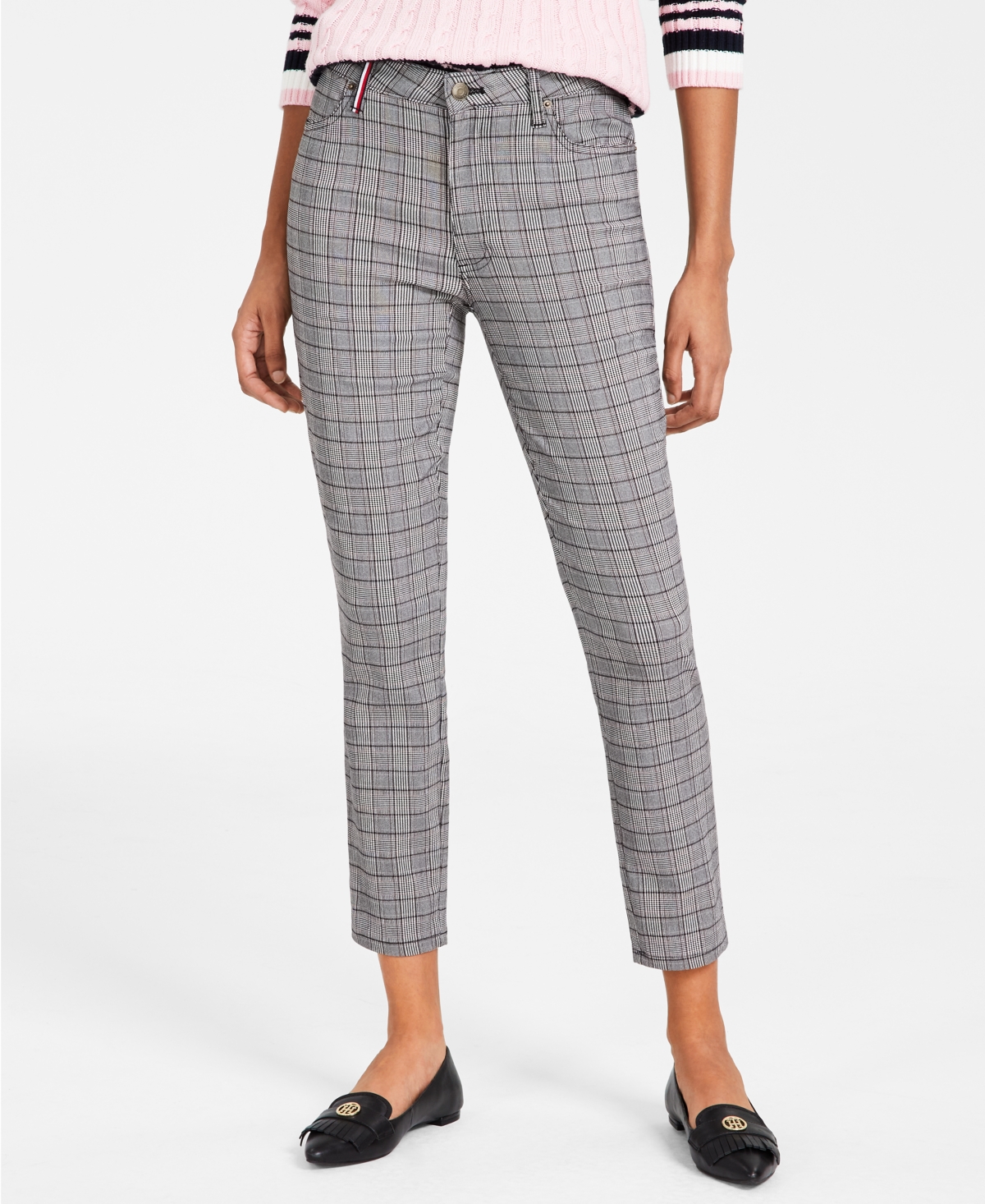 Tommy Hilfiger Women's Printed Skinny Ankle Pants