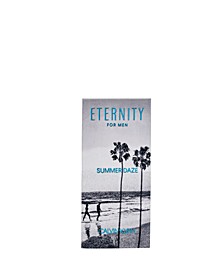 Receive a Free Summer Towel with any large spray purchase from the Calvin Klein Men's Eternity Summer Daze Fragrance Collection