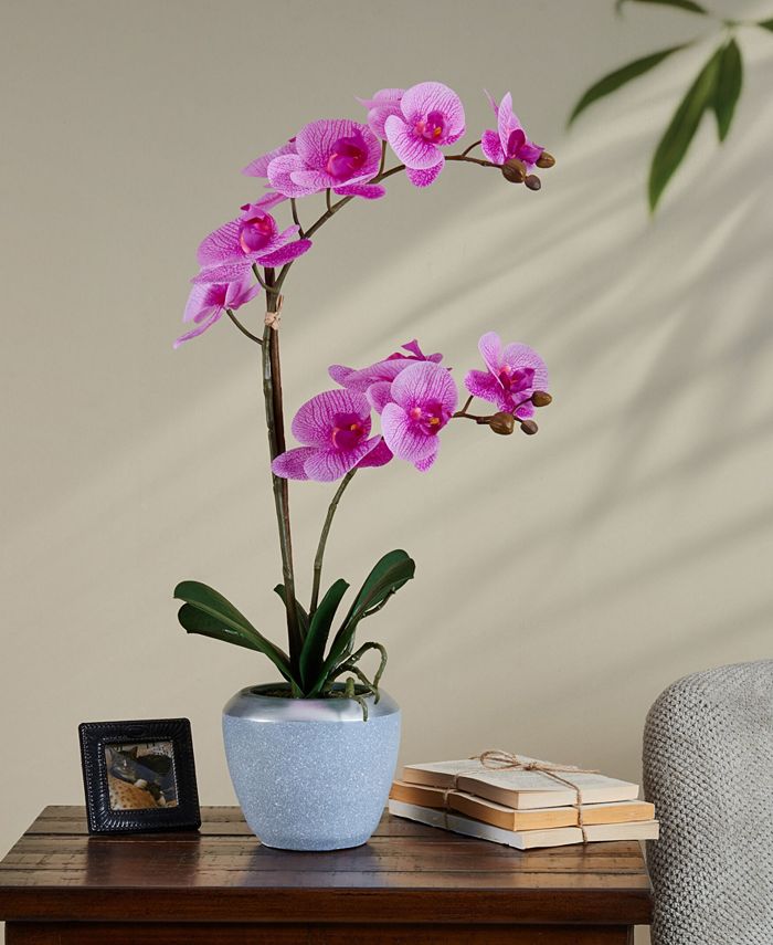 Elements Mikasa Purple Orchid Artificial Greenery, 22