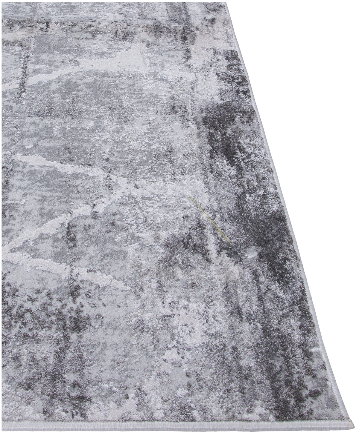 Km Home Alloy All342 Area Rug - Silver-Tone