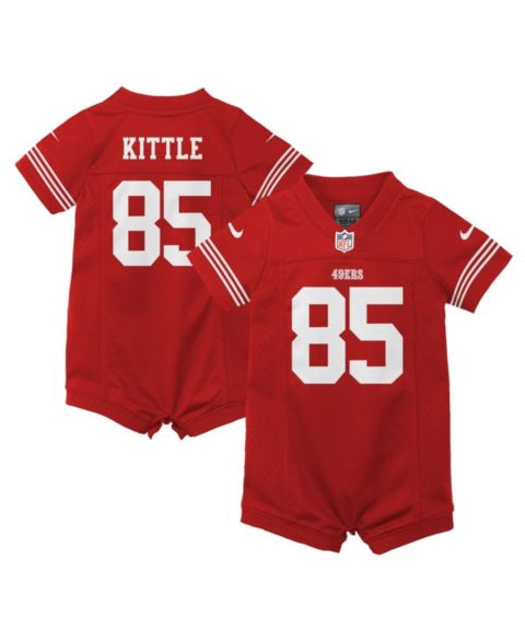 Комбинезон Nike George Kittle Scarlet San Francisco 49ers Romper Game Jersey для малышей