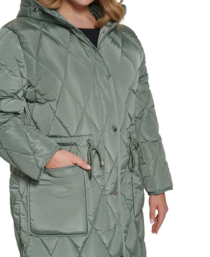 Cole Women's Plus Size Hooded Anorak Quilted Coat & Reviews