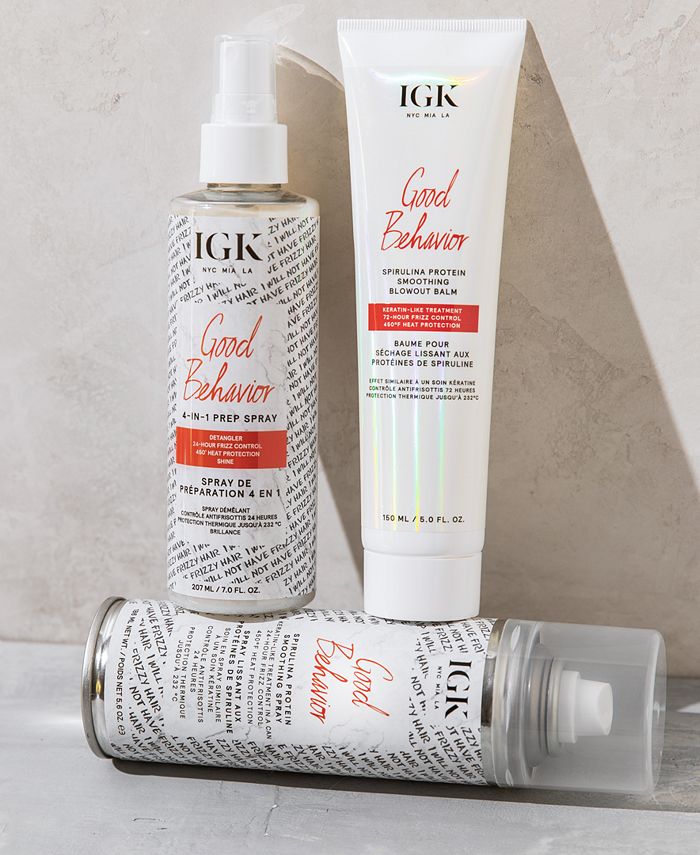 IGK Hair Good Behavior Spirulina Protein Smoothing Spray Macy's