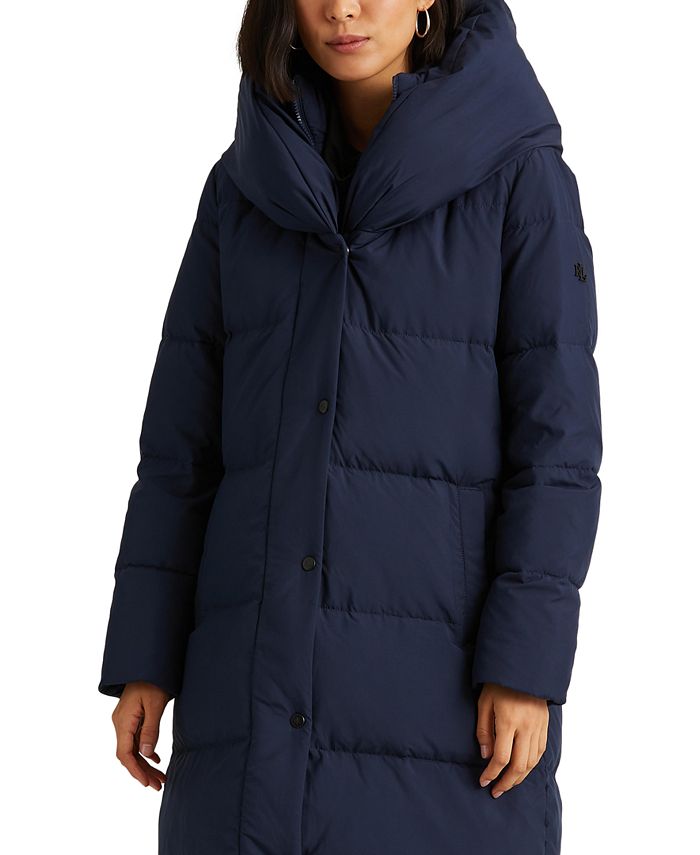 Lauren Ralph Lauren Women's OversizedCollar Hooded Down Coat & Reviews