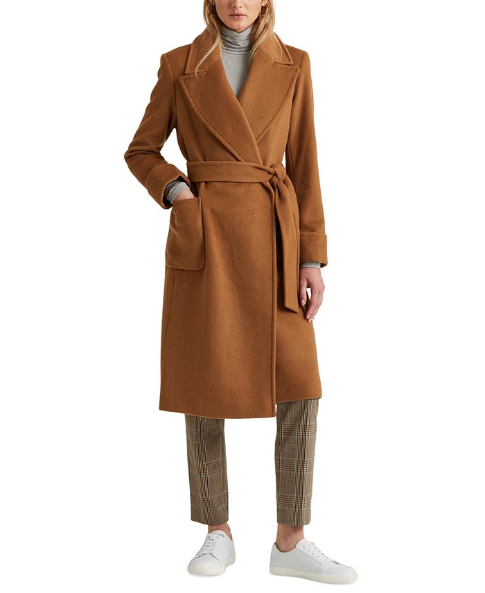 Lauren Ralph Lauren Petite Belted Wrap Coat & Reviews - Coats & Jackets -  Petites - Macy's