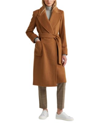 Lauren Ralph Lauren Petite Belted Wrap Coat & Reviews - Coats & Jackets ...