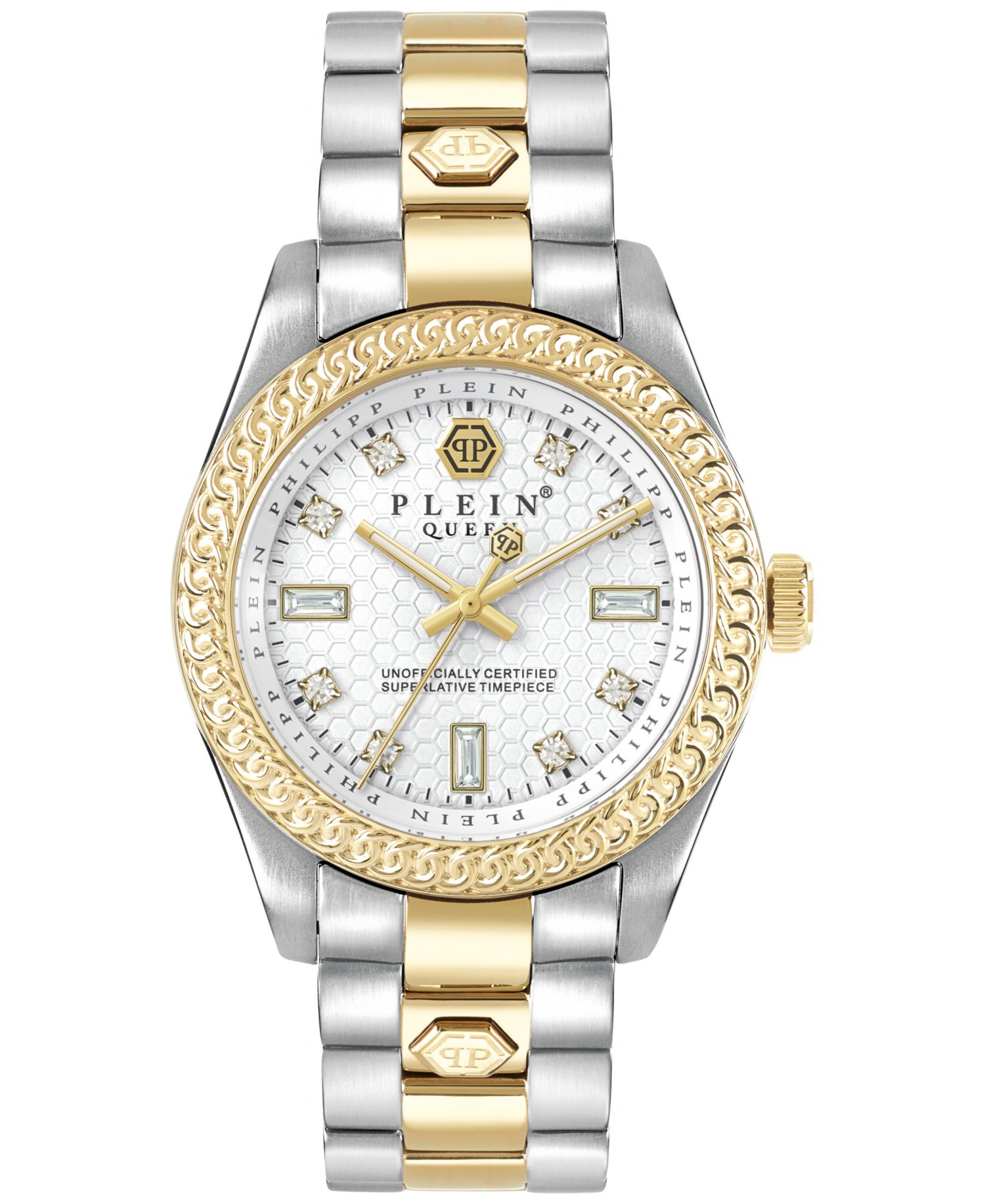 Women's Queen Two-Tone Stainless Steel Bracelet Watch 36mm