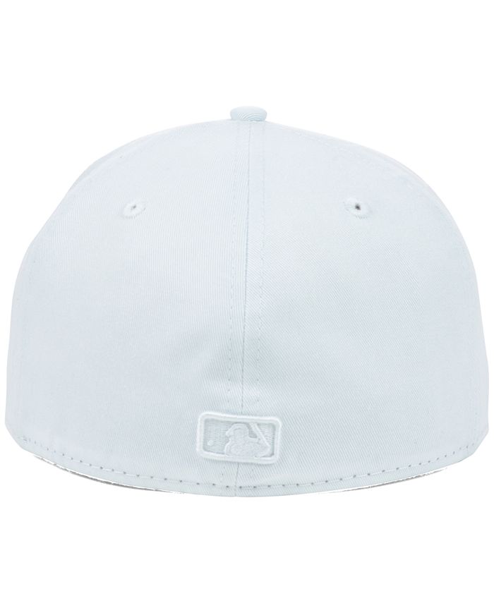 New Era Atlanta Braves White-on-white 59fifty Cap - Macy's