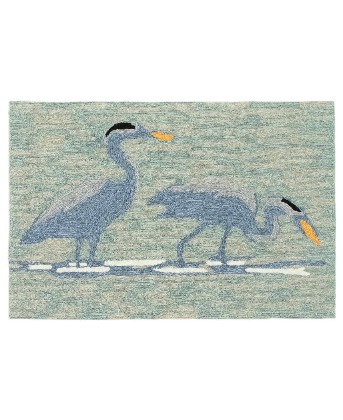 Liora Manne Frontporch Blue Heron 2' X 3' Outdoor Area Rug
