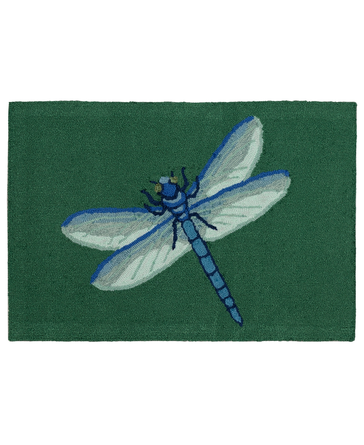 Liora Manne Frontporch Dragonfly 2' X 3' Outdoor Area Rug In Green