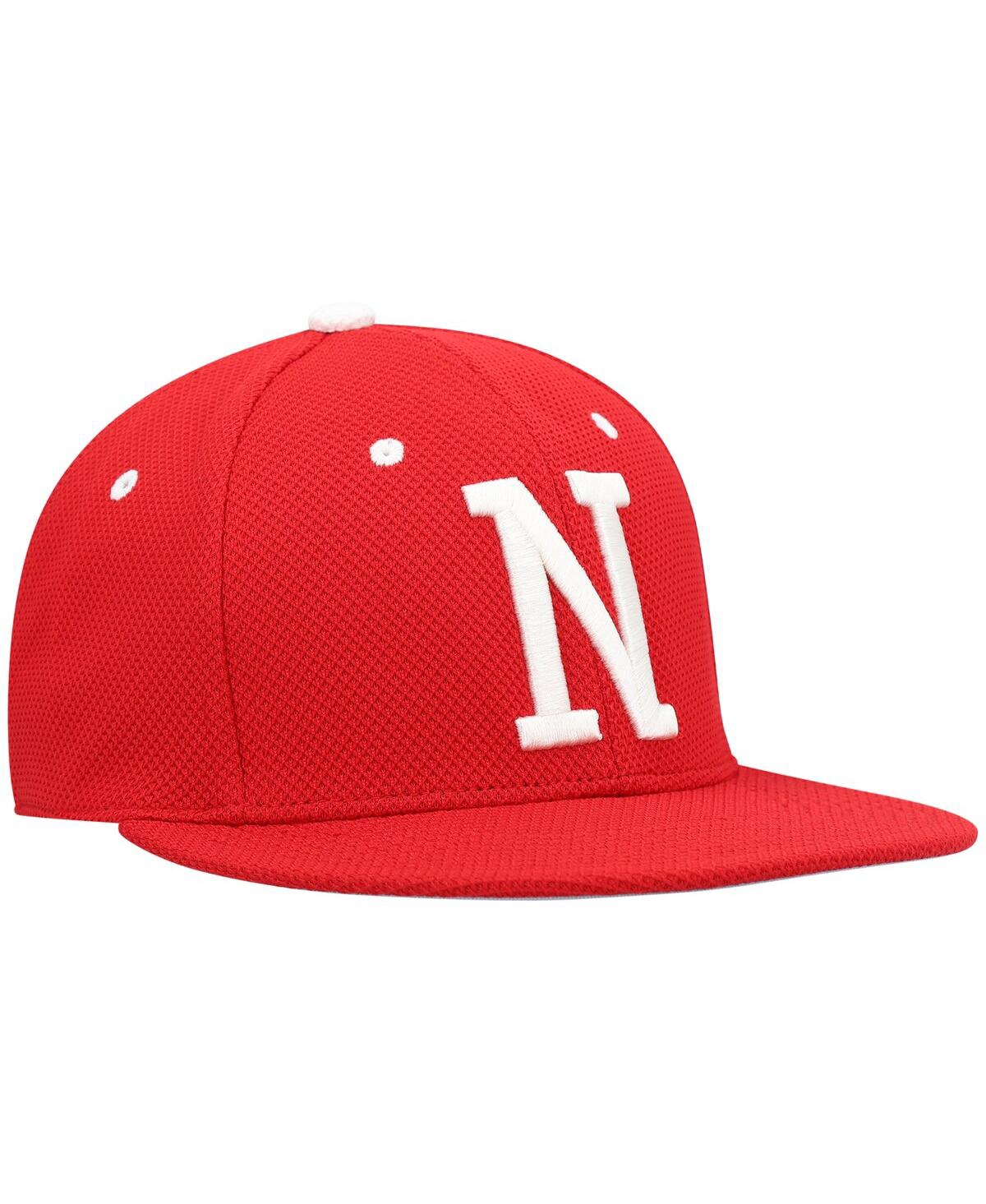 Shop Adidas Originals Men's Adidas Scarlet Nebraska Huskers On-field Baseball Fitted Hat