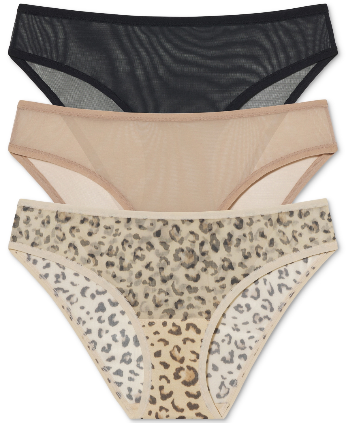 Women's Spellbound Bikini 3-Pack - Black/nylon/leo leopard