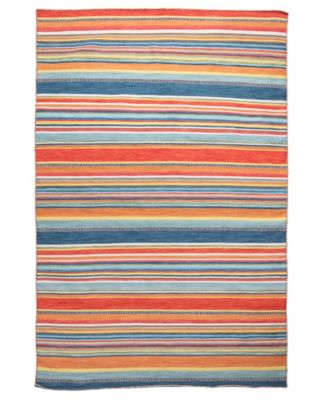 Lush Decor Sonoma Malibu Stripe 7'6" x 9'6" Outdoor Area Rug