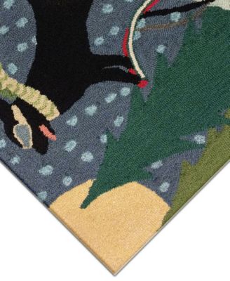 Frontporch Sledding Dog 2'6" x 4' Outdoor Area Rug