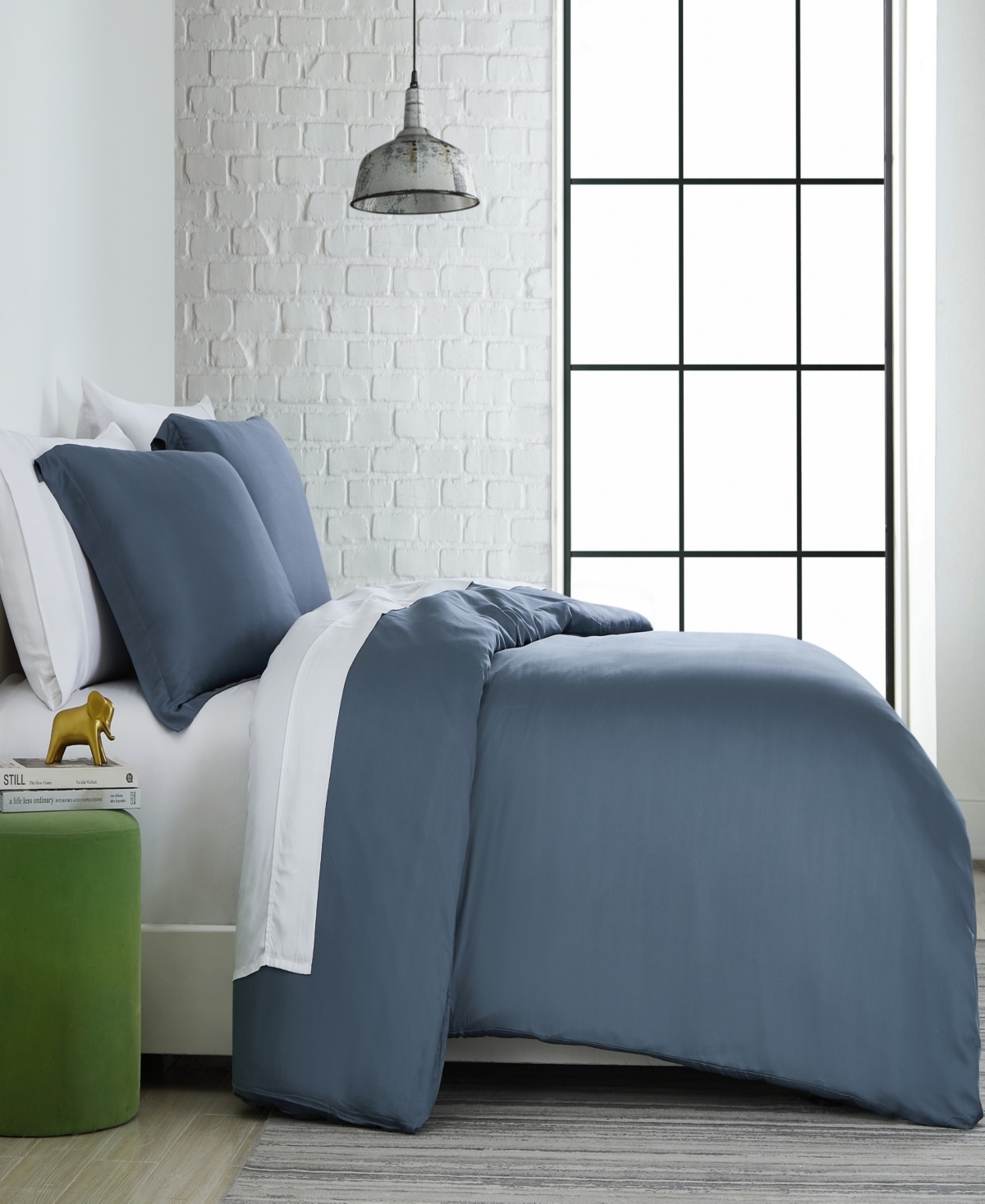 Southshore Fine Linens Premium Luxury 3-pc. Duvet Cover Set, Queen In Steel Blue