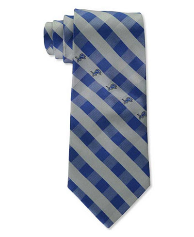 Eagles Wings Detroit Lions Checked Tie