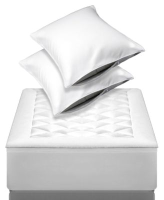 Pure Weave Allergen Barrier Mattress Pad Pillow Protector Bundle Collection