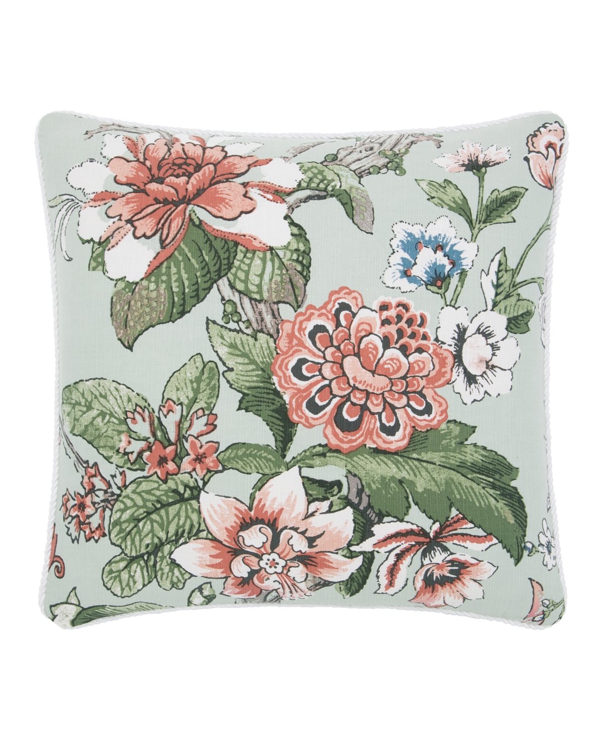 Rose Tree Brynne Decorative Pillow, 18" X 18" Bedding In Mint