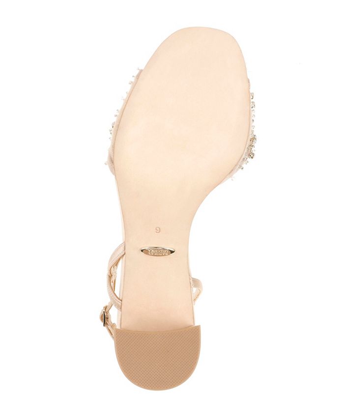blaine embellished block heel